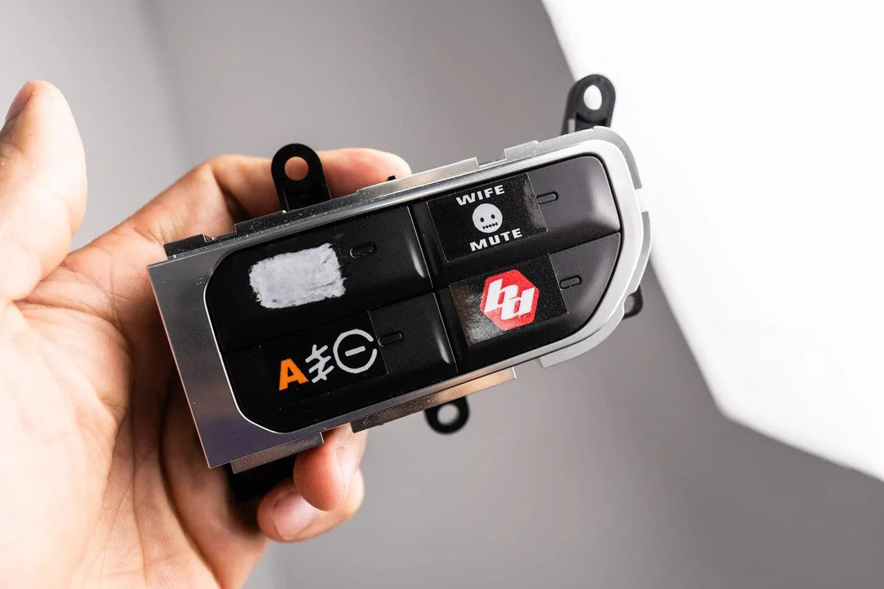 Printed Series Auxiliary Switch Labels (Upfitter) - 2018+ Jeep Wrangler / Gladiator JL / JT - 18JEEPWRANGLERAUX-V5JL-  DRIVEN - 4