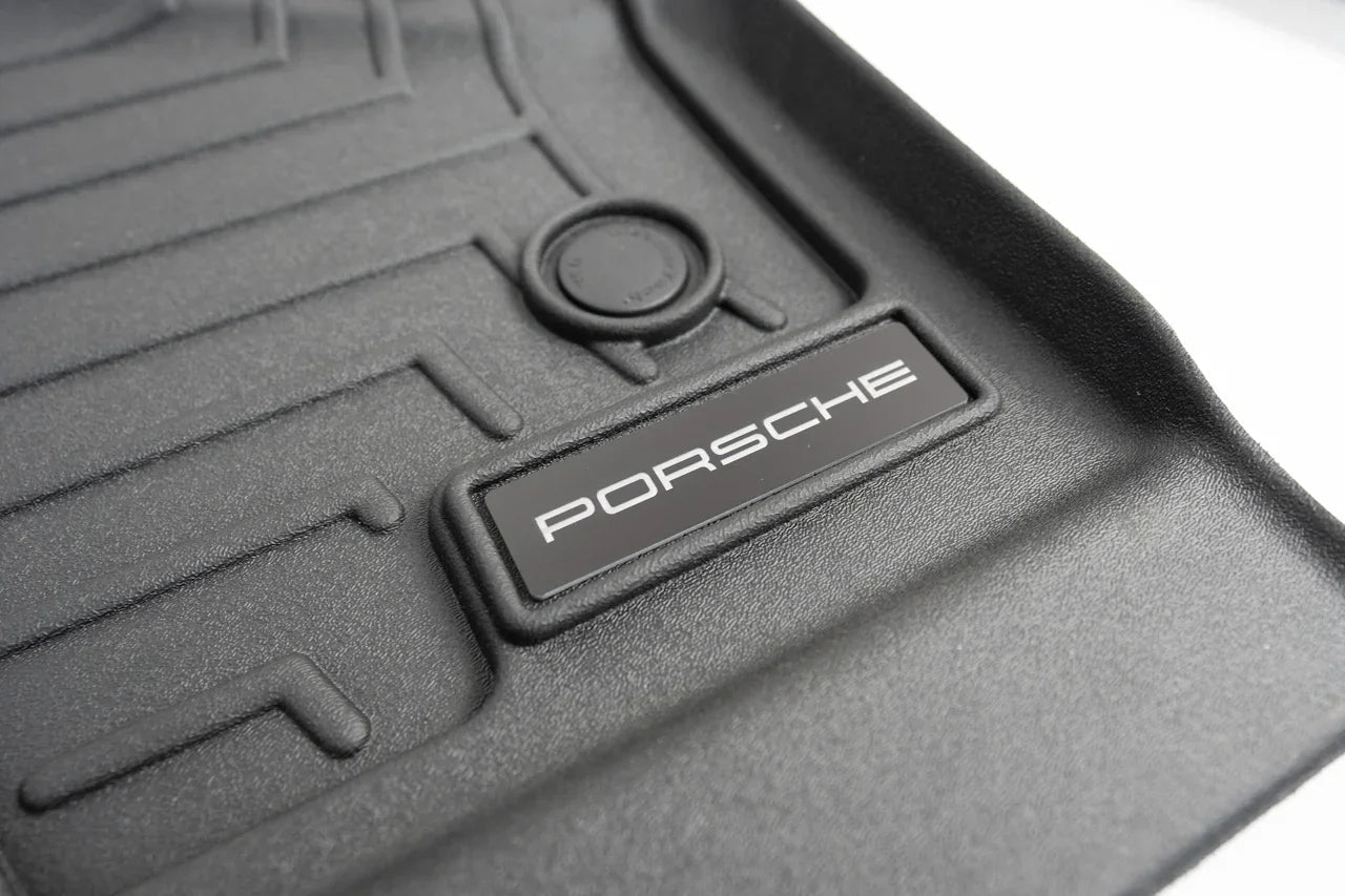 Porsche Logo Emblem for Weathertech All Weather Floor Mats (Single) - Porsche 911 Cayman Cayenne Boxter Macan Taycan - WTLOGOPORSCHE-RD-WTLOGOPORSCHE-SI-WTLOGOPORSCHE-CF-WTLOGOPORSCHE-BK-  DRIVEN - 2