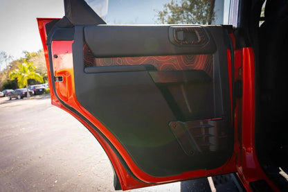 Topo Rear Interior Upper Door Card Insert Overlays (Printed Series) - 2021+ Bronco 4 Door - 21BRNINTDRRU-TPAMBL-21BRNINTDRRU-TPA51L-21BRNINTDRRU-TPAZL-21BRNINTDRRU-TPCGL-21BRNINTDRRU-TPCBNL-  DRIVEN - 10