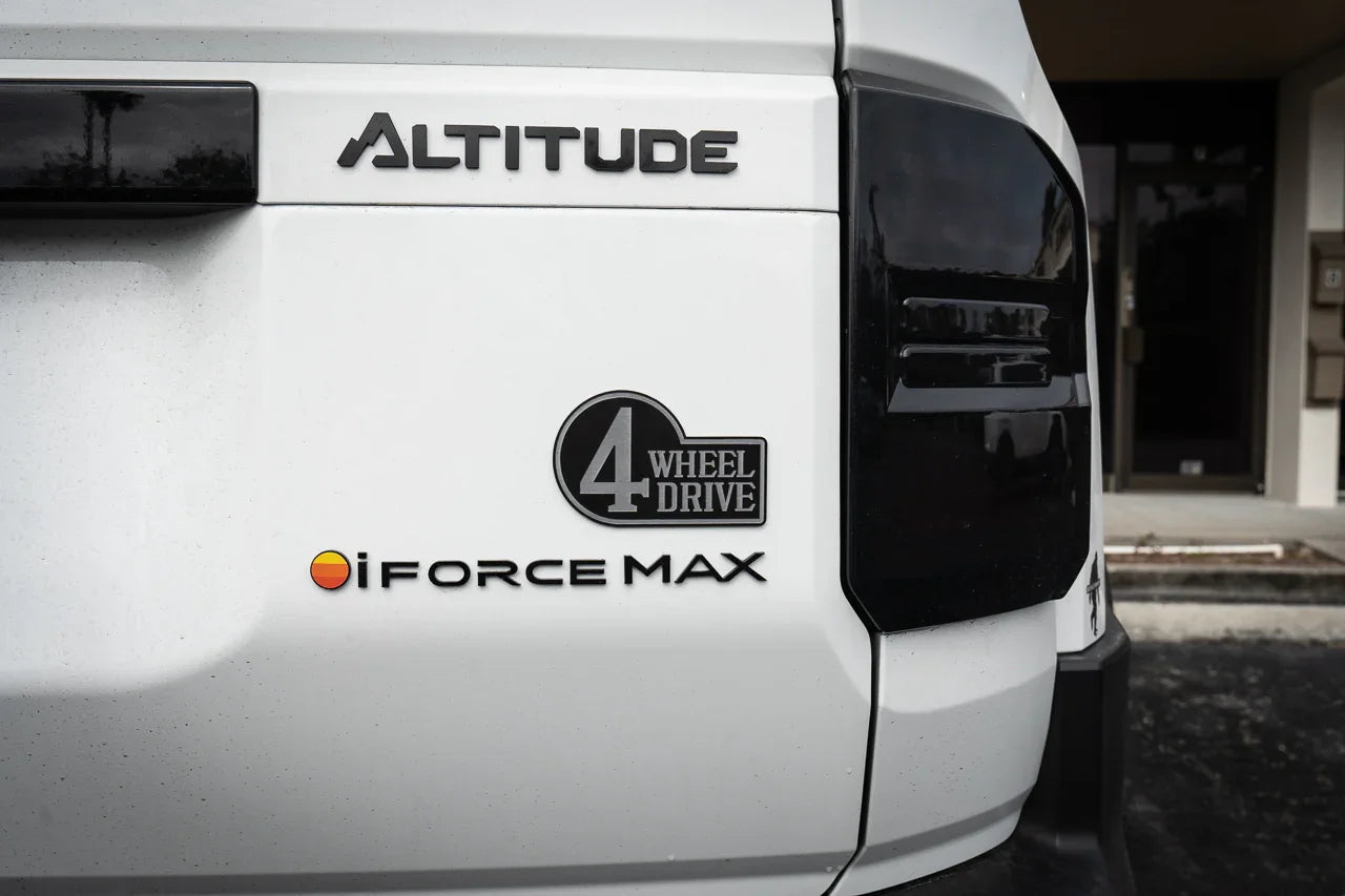 Retro 4 Wheel Drive Two Color Acrylic Emblem - 2024+ Land Cruiser / GX 550 / Tacoma / 2025+ 4Runner - 24LC250-RET4WD2PL-  DRIVEN - 1