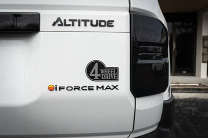 Retro 4 Wheel Drive Two Color Acrylic Emblem - 2024+ Land Cruiser / GX 550 / Tacoma / 2025+ 4Runner - 24LC250-RET4WD2PL-  DRIVEN - 1