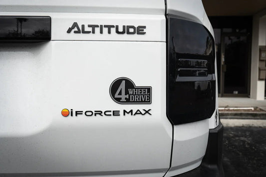 Retro 4 Wheel Drive Two Color Acrylic Emblem - 2024+ Land Cruiser / GX 550 / Tacoma / 2025+ 4Runner - 24LC250-RET4WD2PL-  DRIVEN - 1