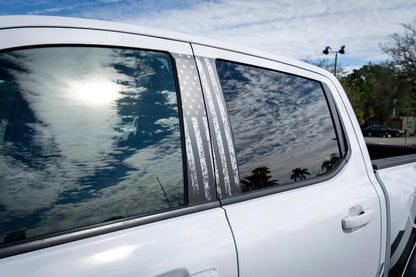 American Flag B Pillar Overlays - 2024+ Ranger - 24RANGERBPILLAR4PT-AFBW-24RANGERBPILLAR4PT-AFTBL-24RANGERBPILLAR4PT-AFTRL-24RANGERBPILLAR4PT-AFTGR-  DRIVEN - 1