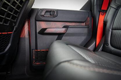 Topo Rear Door Net Trim Overlay Kit (Printed Series) - 2021+ Bronco - 21BRNFTNET-TPAMBL-21BRNFTNET-TPA51L-21BRNFTNET-TPAZL-21BRNFTNET-TPCGL-21BRNFTNET-TPCBNL-  DRIVEN - 7