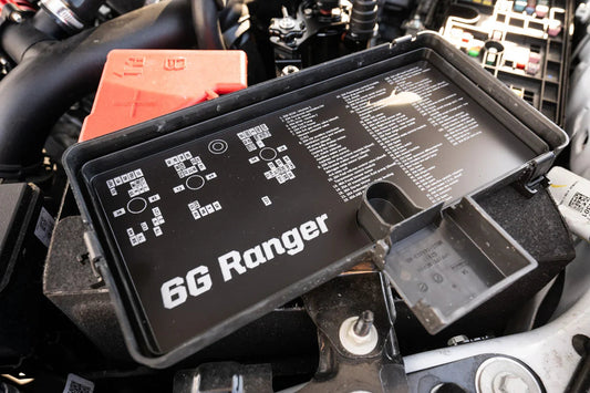Acrylic Laser Series Fuse Box Lid Label Plate - 2024+ Ranger - 24RANGERHDFUSE-LASER-  DRIVEN - 1