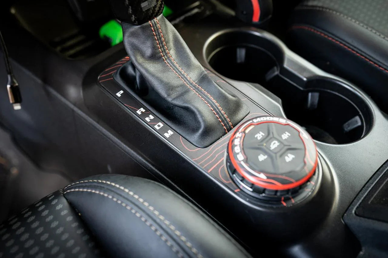 Topo Automatic Shifter Overlay (Printed Series) - 2021+ Bronco Automatic - 21BRNATTRIM-TPAMBL-21BRNATTRIM-TPA51L-21BRNATTRIM-TPAZL-21BRNATTRIM-TPCGL-21BRNATTRIM-TPCBNL-  DRIVEN - 3
