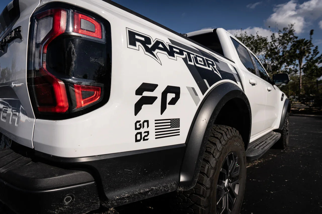FP GN 02 Fender Decals - 2024+ Ranger Raptor - 24RGRRFENDERFP-MB-  DRIVEN - 2