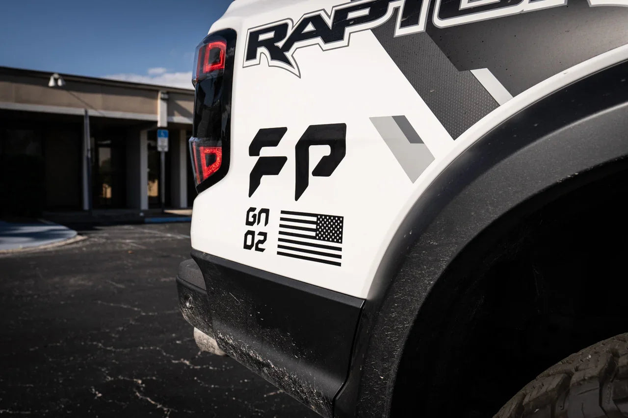 FP GN 02 Fender Decals - 2024+ Ranger Raptor - 24RGRRFENDERFP-MB-  DRIVEN - 1
