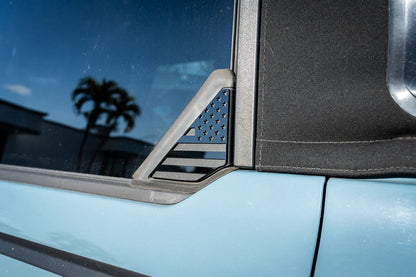 Acrylic Rear Triangle Flags - 2021+ Bronco - sfb21BRNRT-AC-FL-  DRIVEN - 3