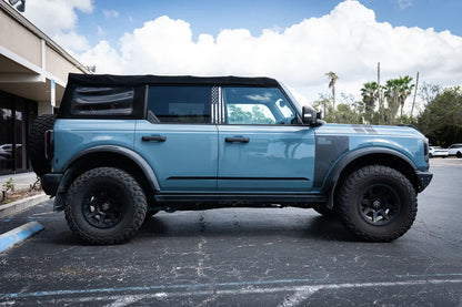 Solid Color Lower Door Spear Stripe Kit - 2021+ Bronco 4 Door - 21BRNDOORSPEAR-BAD-21BRNDOORSPEAR-GB-21BRNDOORSPEAR-MB-21BRNDOORSPEAR-BL-21BRNDOORSPEAR-BRZ-  DRIVEN - 3