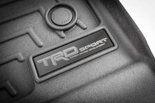 "TRD Sport" Weathertech Floor Mat Logo (Etched Acrylic) - Universal - UNIVERSALWT-TRDS-1-UNIVERSALWT-TRDS-MT-  DRIVEN - 1
