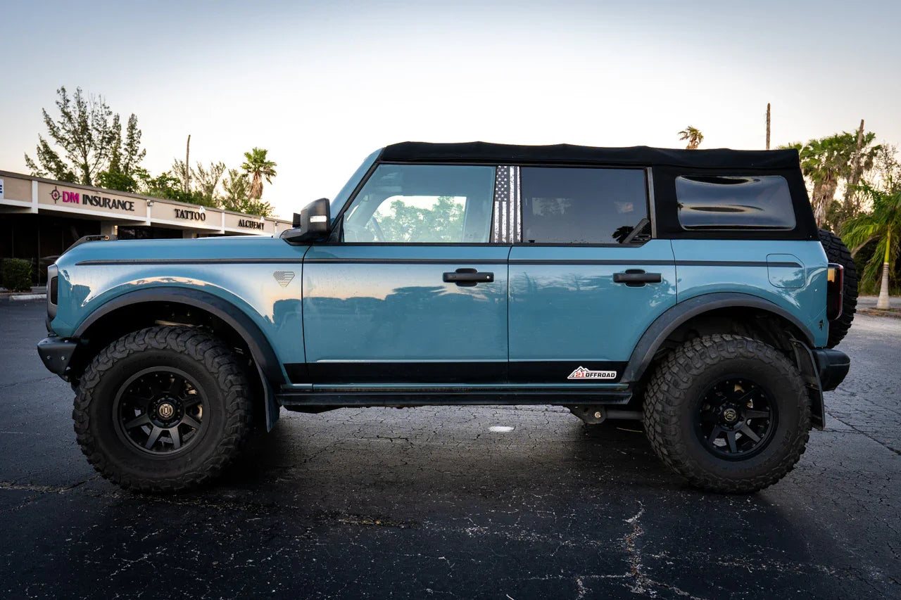 American Flag Acrylic Fender Badge Emblems - 2021+ Bronco Badlands - 21BRNBAD-ACFLAG-  DRIVEN - 2