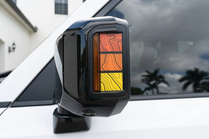 Heritage Retro TRD Style Mirror Stripes - 2024+ Land Cruiser / GX 550 - 24LCMR-TRD-M-24LCMR-TRD-G-24LCMR-TPBL-M-24LCMR-TPBL-G-24LCMR-TP-G-  DRIVEN - 1