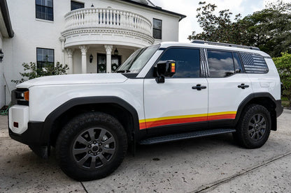 Heritage Retro TRD Style Mirror Stripes - 2024+ Land Cruiser / GX 550 - 24LCMR-TRD-M-24LCMR-TRD-G-24LCMR-TPBL-M-24LCMR-TPBL-G-24LCMR-TP-G-  DRIVEN - 8