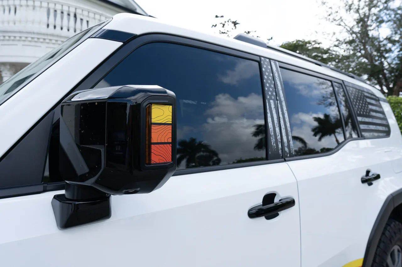 Heritage Retro TRD Style Mirror Stripes - 2024+ Land Cruiser / GX 550 - 24LCMR-TRD-M-24LCMR-TRD-G-24LCMR-TPBL-M-24LCMR-TPBL-G-24LCMR-TP-G-  DRIVEN - 9