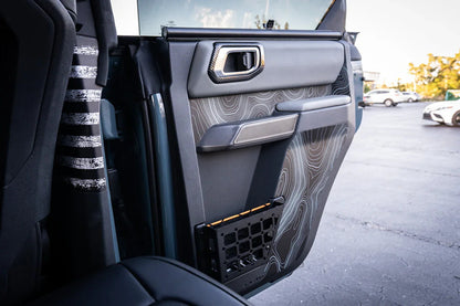 Topo Rear Interior Lower Door Card Insert Overlays (Printed Series) - 2021+ Bronco 4 Door - 21BRNINTDRLW-TPAMBL-21BRNINTDRLW-TPA51L-21BRNINTDRLW-TPAZL-21BRNINTDRLW-TPCGL-21BRNINTDRLW-TPCBNL-  DRIVEN - 3