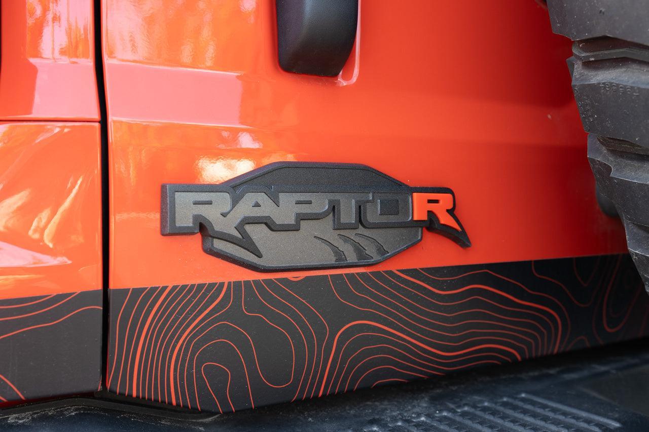 Acrylic R Inlay Kit - 2022+ Bronco Raptor - 21BRNRPTKIT-CODE-21BRNRPTKIT-RD-21BRNRPTKIT-WH-21BRNRPTKIT-BK-  DRIVEN - 7
