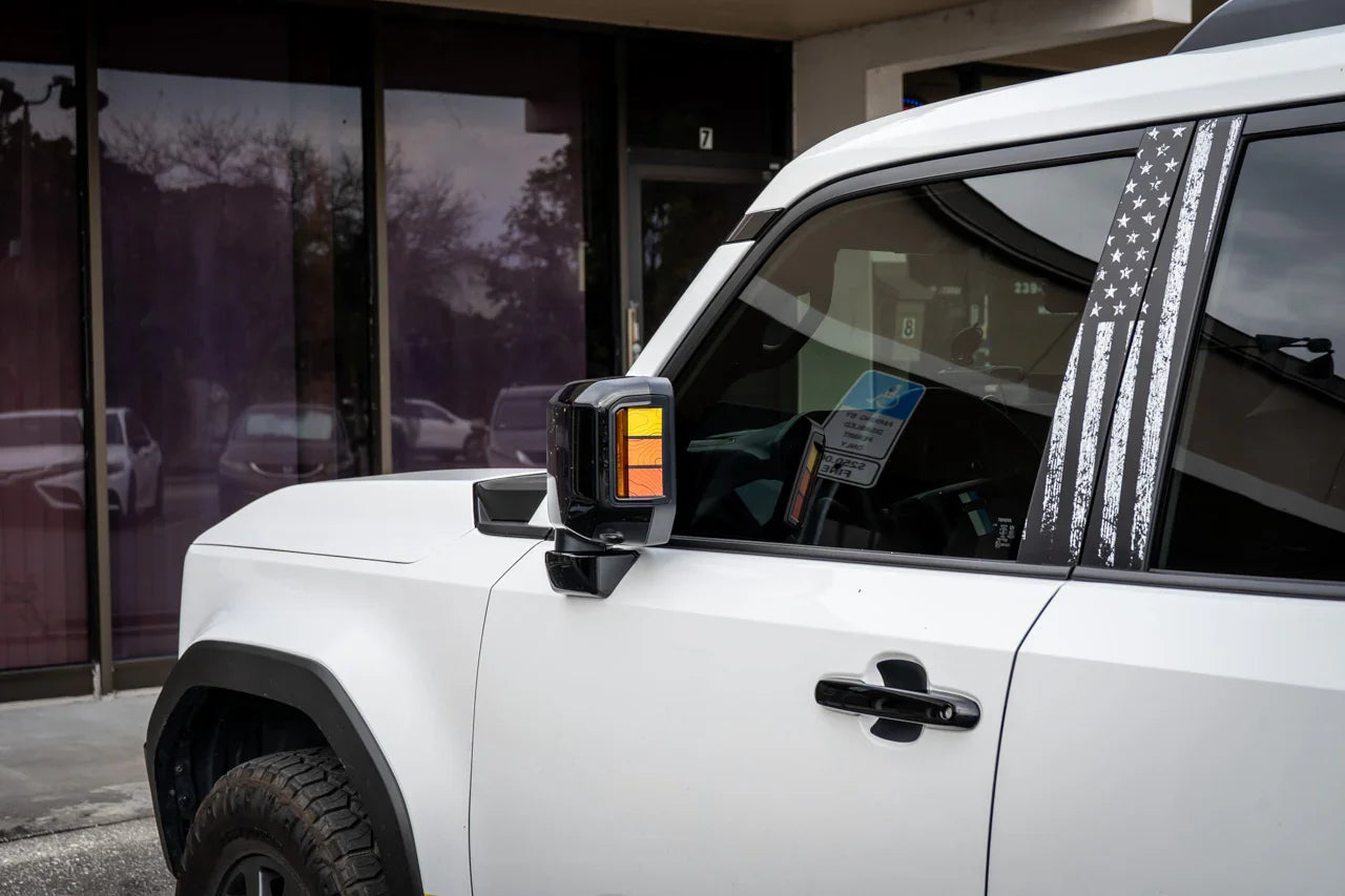 Heritage Retro TRD Style Mirror Stripes - 2024+ Land Cruiser / GX 550 - 24LCMR-TRD-M-24LCMR-TRD-G-24LCMR-TPBL-M-24LCMR-TPBL-G-24LCMR-TP-G-  DRIVEN - 11