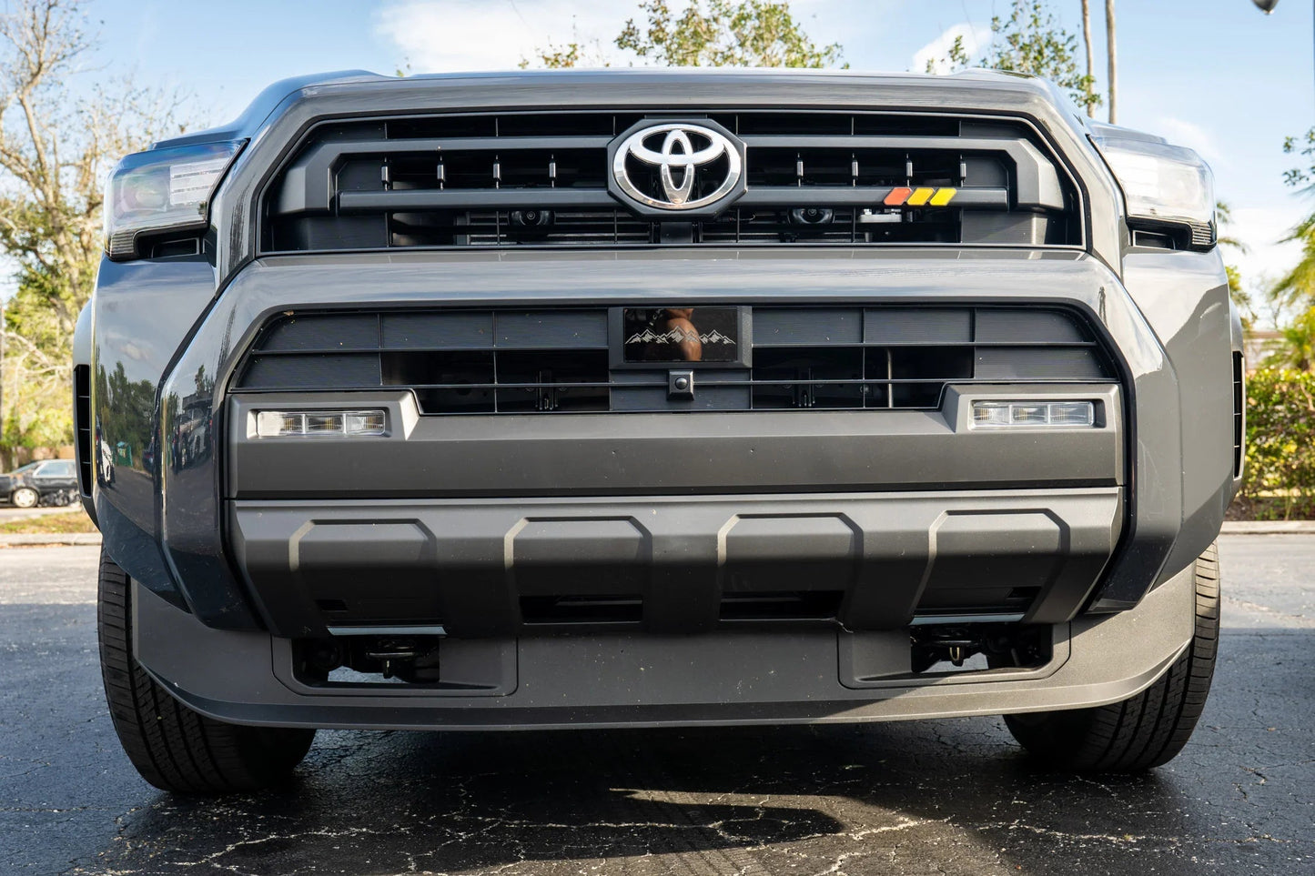 StickerFab Tri Color TRD Style Grille Emblem Version 2- 2024+ Tacoma / 2025+ 4Runner - 254SR5TRIBAR-ORANGE-254SR5TRIBAR-ORANGETP-sku-51541991063871-254SR5TRIBAR-SURFTP-  DRIVEN - 12