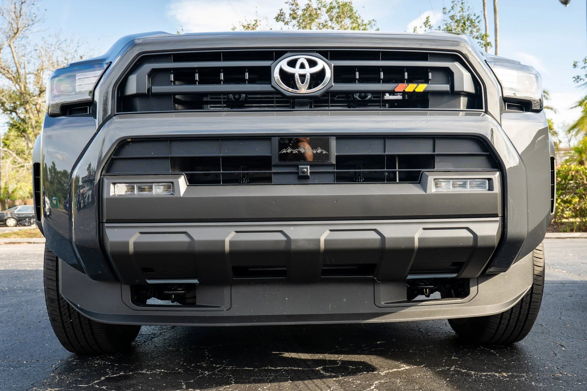 StickerFab Tri Color TRD Style Grille Emblem Version 2- 2024+ Tacoma / 2025+ 4Runner - 254SR5TRIBAR-ORANGE-254SR5TRIBAR-ORANGETP-sku-51541991063871-254SR5TRIBAR-SURFTP-  DRIVEN - 12