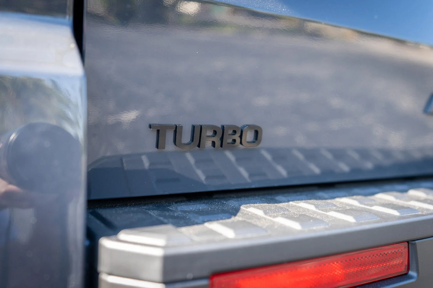 TURBO Acrylic Laser Series Tailgate Badge - 2024+ Land Cruiser / Tacoma / 2025+ 4Runner - 24LC250-TURBO-  DRIVEN - 2