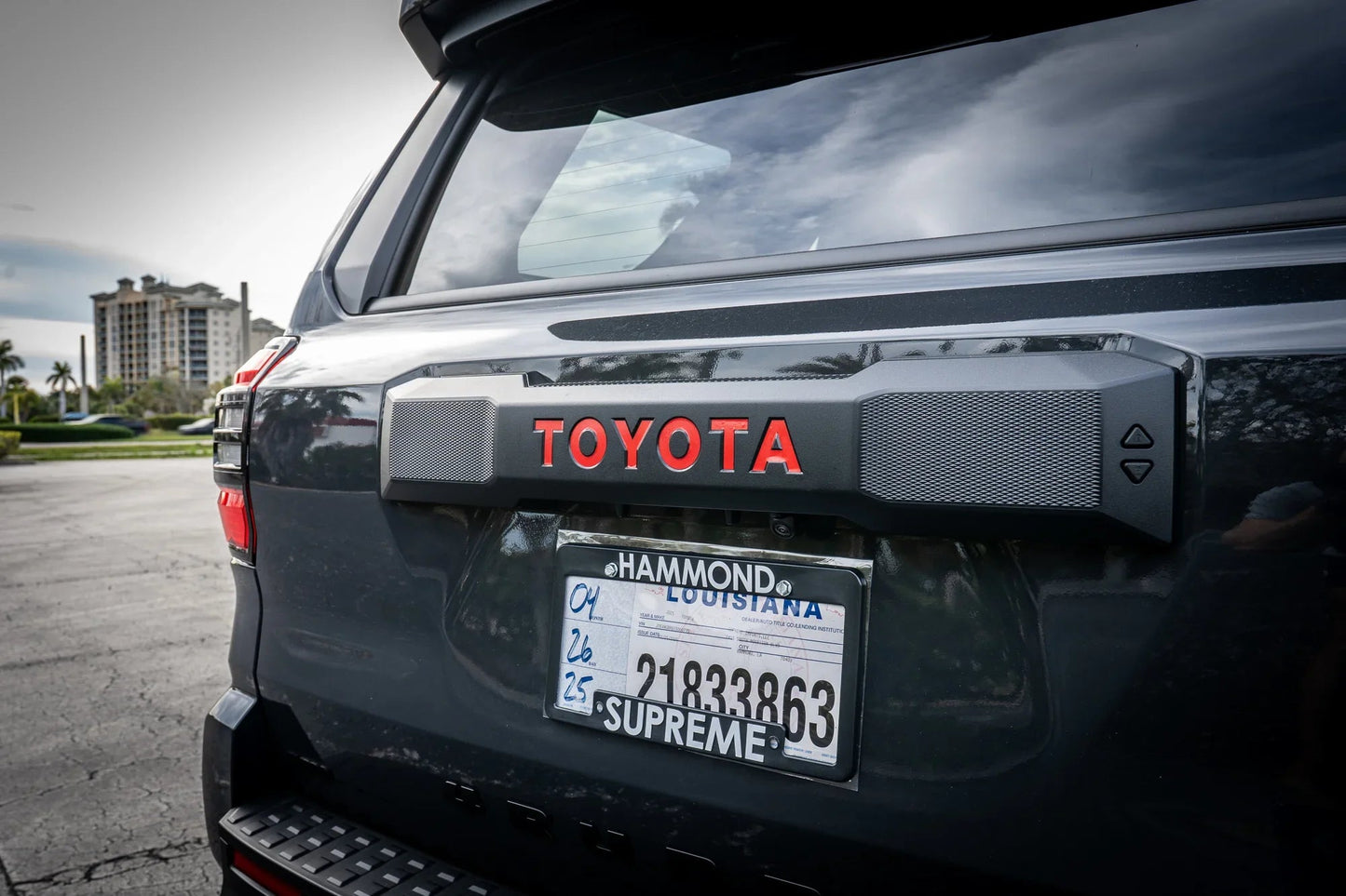 TOYOTA Rear Hatch Liftgate Emblem Inlays - 2025+ 4Runner - 254RUN-RT-TOYOTA-RD-254RUN-RT-TOYOTA-WH-254RUN-RT-TOYOTA-MB-254RUN-RT-TOYOTA-EVG-254RUN-RT-TOYOTA-GB-  DRIVEN - 1