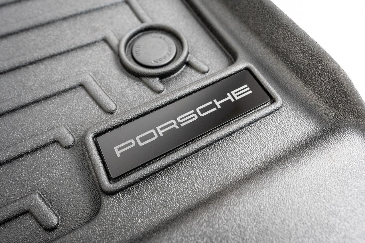 Porsche Logo Emblem for Weathertech All Weather Floor Mats (Single) - Porsche 911 Cayman Cayenne Boxter Macan Taycan - WTLOGOPORSCHE-RD-WTLOGOPORSCHE-SI-WTLOGOPORSCHE-CF-WTLOGOPORSCHE-BK-  DRIVEN - 4