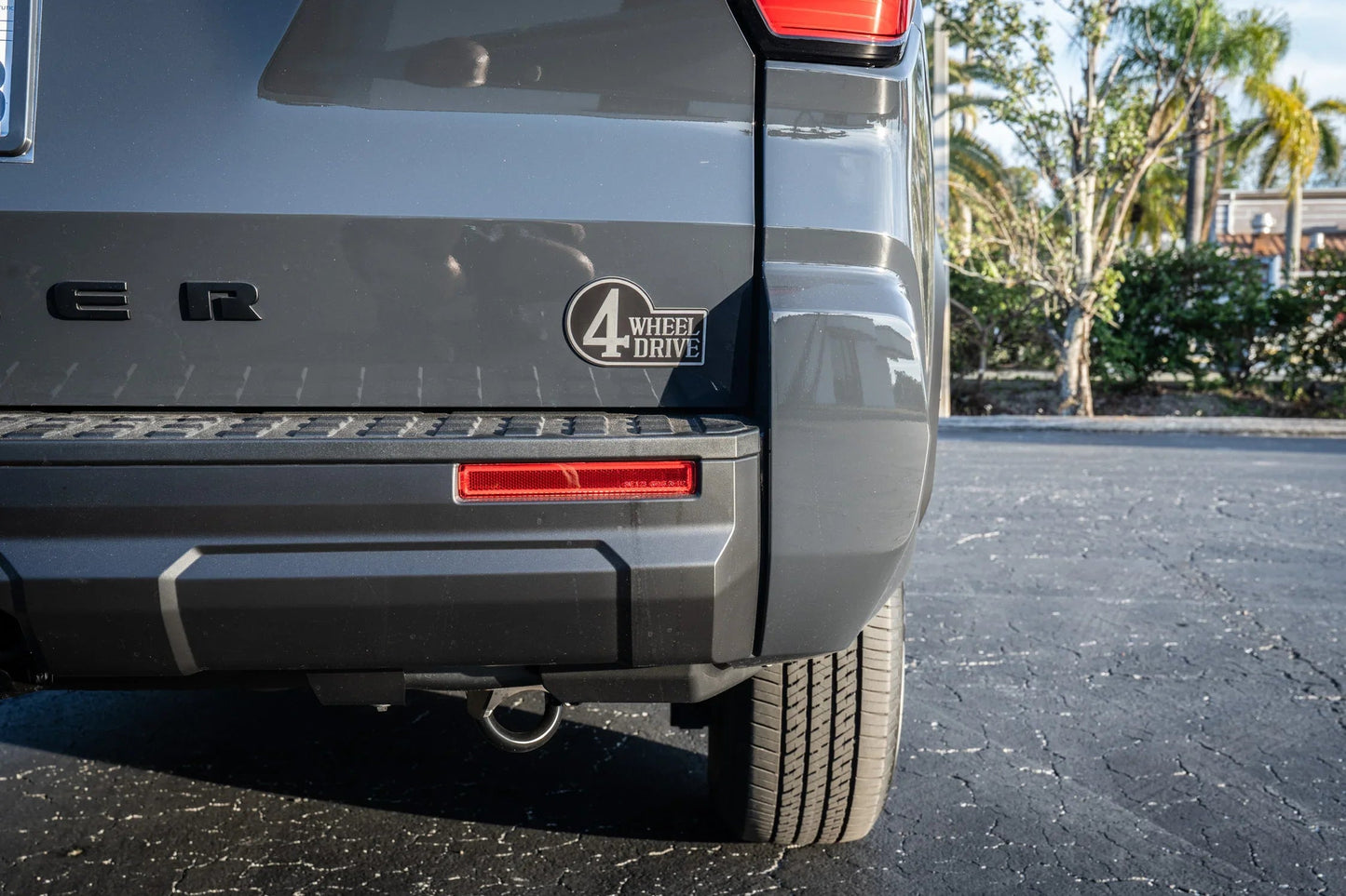 Retro 4 Wheel Drive Two Color Acrylic Emblem - 2024+ Land Cruiser / GX 550 / Tacoma / 2025+ 4Runner - 24LC250-RET4WD2PL-  DRIVEN - 5