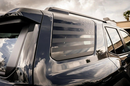 American Flag Rear Window Overlays - 2021+ Bronco 4 Door - 21BRONCOFLAGRW-MB-21BRONCOFLAGRW-GB-21BRONCOFLAGRW-GD-21BRONCOFLAGRW-RD-21BRONCOFLAGRW-WH-  DRIVEN - 6