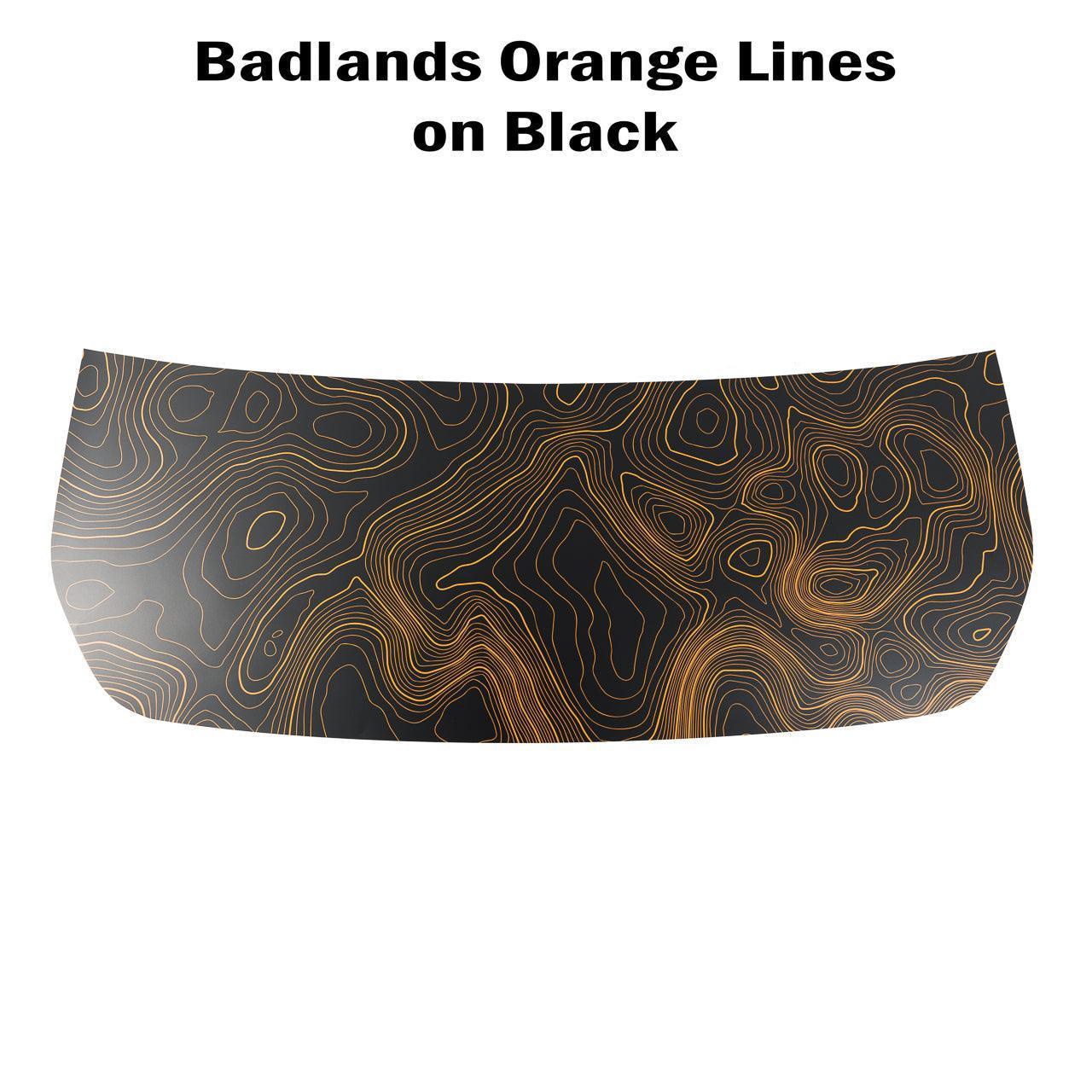 Stealth Topographic Map Hood Overlay (Printed Series) - 2021+ Bronco - 21BRONCOTOPOGEN-21BRONCOTOPOGEN-X2-21BRONCOTOPOGENBO-21BRONCOTOPOGENBO-X2-21BRONCOTOPOGENCLR-  DRIVEN - 8