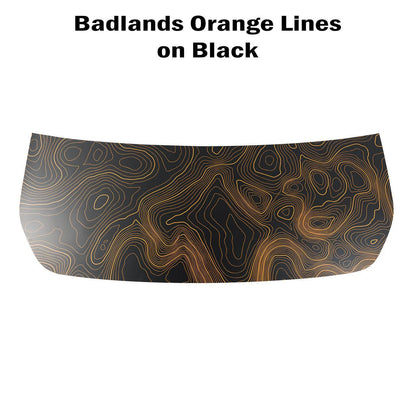 Stealth Topographic Map Hood Overlay (Printed Series) - 2021+ Bronco - 21BRONCOTOPOGEN-21BRONCOTOPOGEN-X2-21BRONCOTOPOGENBO-21BRONCOTOPOGENBO-X2-21BRONCOTOPOGENCLR-  DRIVEN - 8