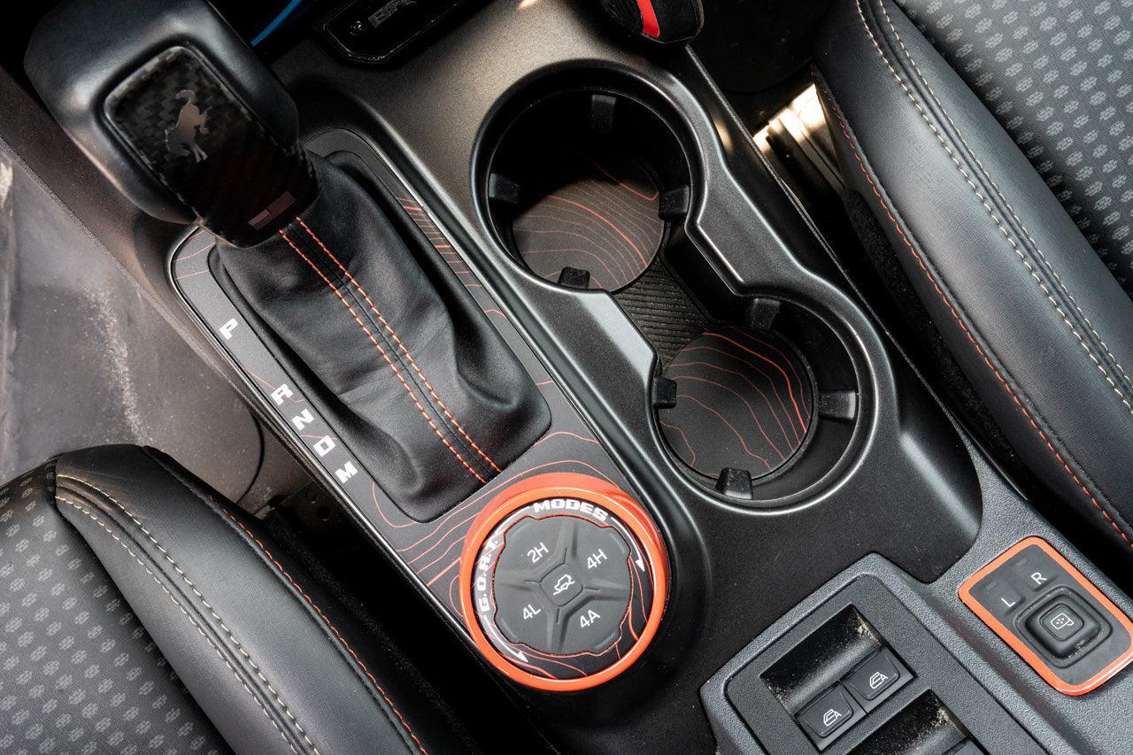 Topo Cup Holder Inserts (Printed Series + Acrylic) - 2021+ Bronco - 21BRNCPHLDRINS-TPAMBL-21BRNCPHLDRINS-TPA51L-21BRNCPHLDRINS-TPAZL-21BRNCPHLDRINS-TPCGL-21BRNCPHLDRINS-TPCBNL-  DRIVEN - 10