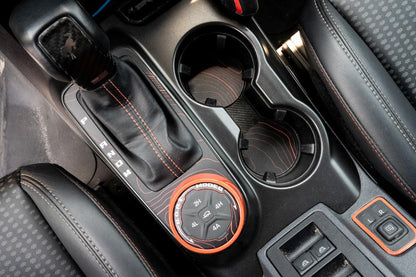 Topo Cup Holder Inserts (Printed Series + Acrylic) - 2021+ Bronco - 21BRNCPHLDRINS-TPAMBL-21BRNCPHLDRINS-TPA51L-21BRNCPHLDRINS-TPAZL-21BRNCPHLDRINS-TPCGL-21BRNCPHLDRINS-TPCBNL-  DRIVEN - 10