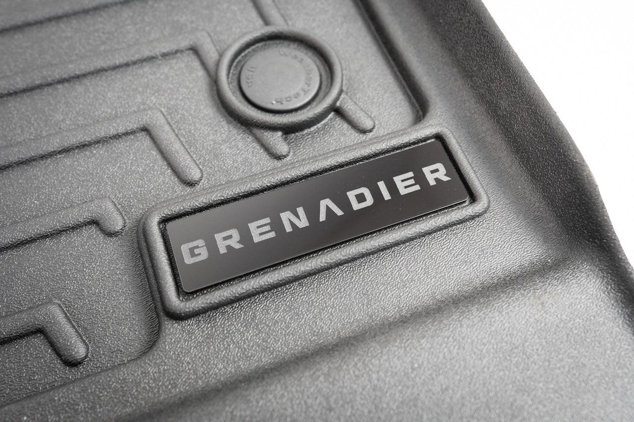 Grenadier Floor Mat Logo Insert (Etched Acrylic) - Universal - sku-51729148772671-UNIVERSALWT-GRENADIER-SI-UNIVERSALWT-GRENADIER-BK-UNIVERSALWT-GRENADIER-RD-  DRIVEN - 7