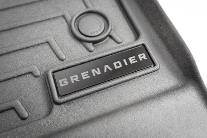 "Grenadier" Weathertech Floor Mat Logo (Etched Acrylic) - Universal - UNIVERSALWT-GRENADIER-SI-UNIVERSALWT-GRENADIER-BK-UNIVERSALWT-GRENADIER-RD-  DRIVEN - 5