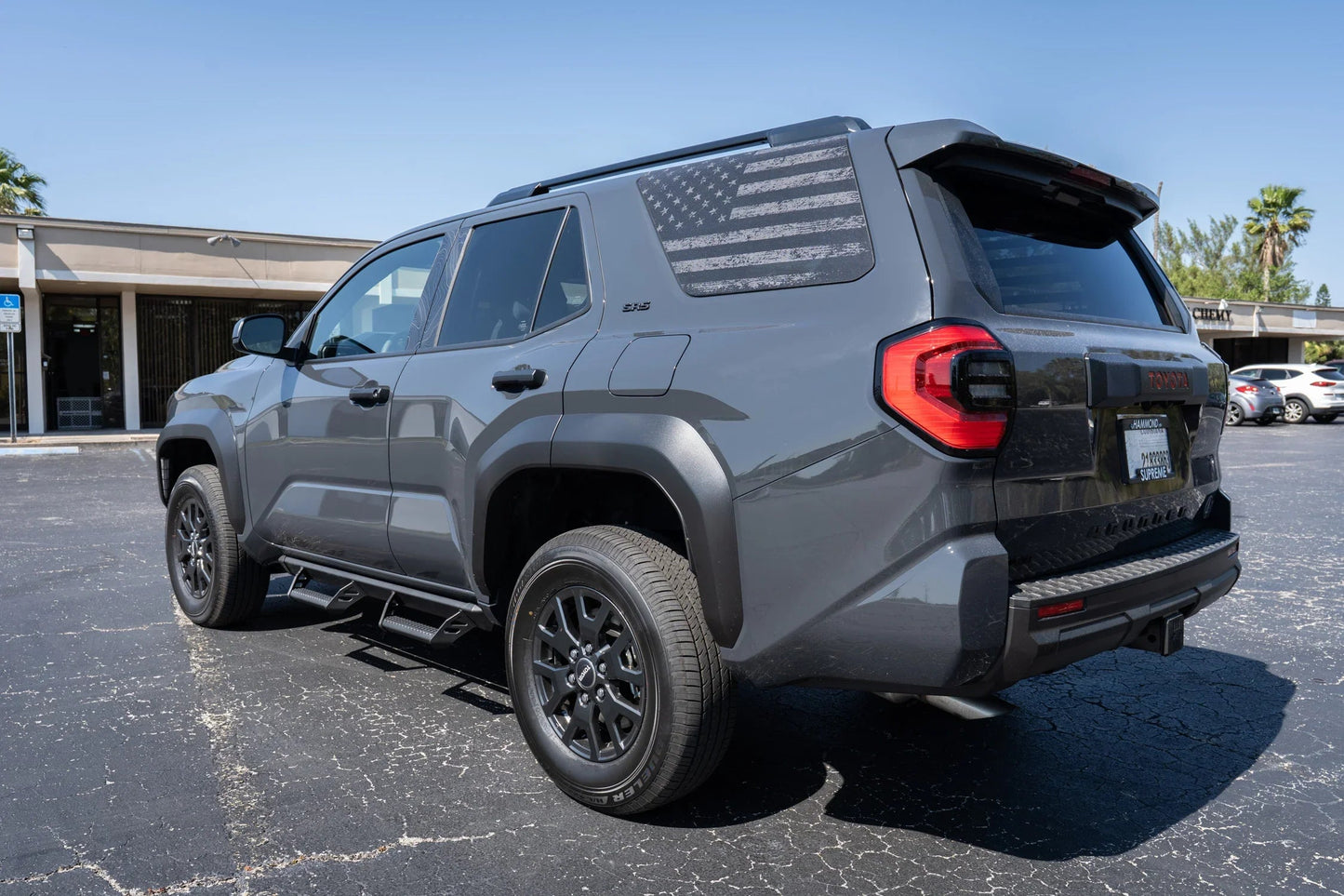 American Flag Rear Window Overlays V2 (Perforated) - 2025+ 4Runner - 25RUNWINPERF-DAF-CG-25RUNWINPERF-DAF-WH-25RUNWINPERF-DAF-TBL-25RUNWINPERF-DAF-TRL-25RUNWINPERF-DAF-TGL-  DRIVEN - 13