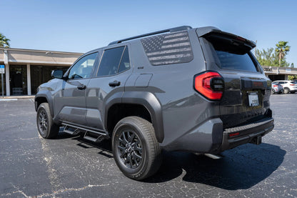 American Flag Rear Window Overlays V2 (Perforated) - 2025+ 4Runner - 25RUNWINPERF-DAF-CG-25RUNWINPERF-DAF-WH-25RUNWINPERF-DAF-TBL-25RUNWINPERF-DAF-TRL-25RUNWINPERF-DAF-TGL-  DRIVEN - 13