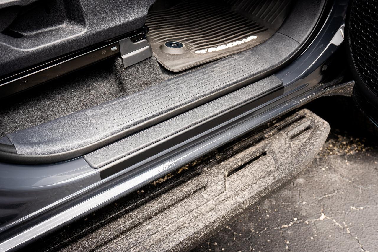 Door Sill Protector Extensions - 2024+ Tacoma Double Cab - 24TACOPSDS4-3DCF-24TACOPSDS4-PPF-24TACOPSDS4-MB-  DRIVEN - 3