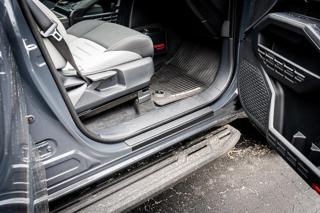 Door Sill Protector Extensions - 2024+ Tacoma Double Cab - 24TACOPSDS4-3DCF-24TACOPSDS4-PPF-24TACOPSDS4-MB-  DRIVEN - 1