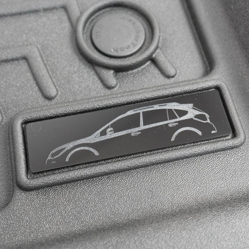 Subaru GP Crosstrek Floor Mat Logo Insert (Etched Acrylic) - 2013-2017 Crosstrek - UNIVERSALWT-GPXV-  DRIVEN - 1