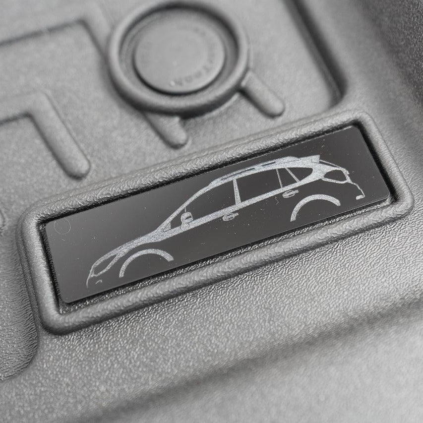 Subaru GP Crosstrek Floor Mat Logo Insert (Etched Acrylic) - 2013-2017 Crosstrek - UNIVERSALWT-GPXV-  DRIVEN - 2