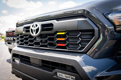 TRD Style Heritage Grille Tri Bar Overlays - 2024+ Tacoma - 24TACONCOGR-TRI-  DRIVEN - 6