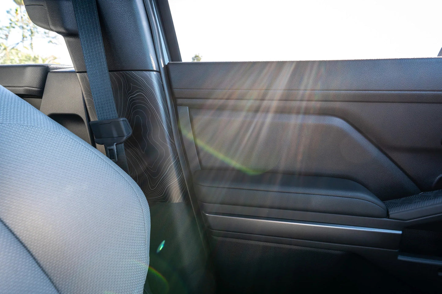 Topographic Seatbelt Panel Protection - 2024+ Tacoma / 2025+ 4Runner - 254RUNNER-SB-TP.WH-254RUNNER-SB-TP.JA-254RUNNER-SB-TP.HB-254RUNNER-SB-TP.VB-254RUNNER-SB-TP.AG-  DRIVEN - 5