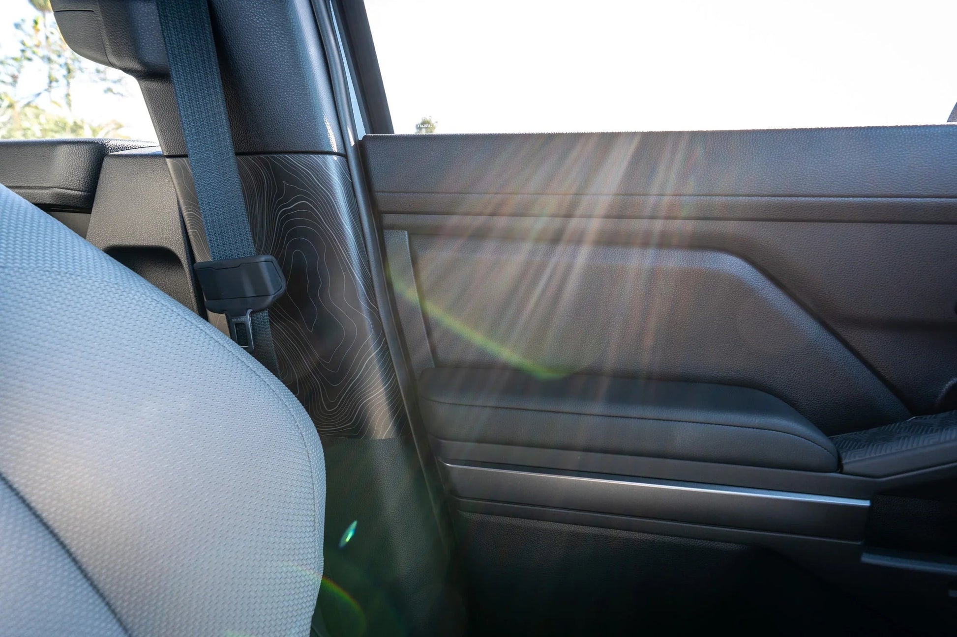 Topographic Seatbelt Panel Protection - 2024+ Tacoma / 2025+ 4Runner - 254RUNNER-SB-TP.WH-254RUNNER-SB-TP.JA-254RUNNER-SB-TP.HB-254RUNNER-SB-TP.VB-254RUNNER-SB-TP.AG-  DRIVEN - 5