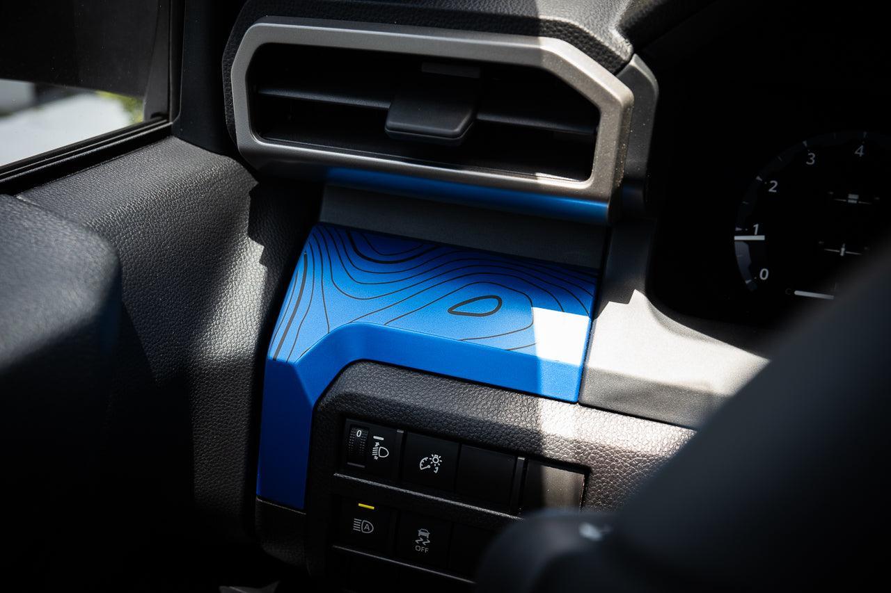 3 Piece Topographic Map Dash Overlays - 2024+ Tacoma - 24TACODASHTOPO-3-  DRIVEN - 2