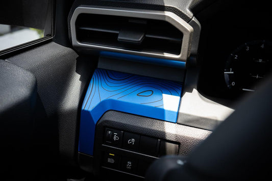 3 Piece Topographic Map Dash Overlays - 2024+ Tacoma - 24TACODASHTOPO-3-  DRIVEN - 2