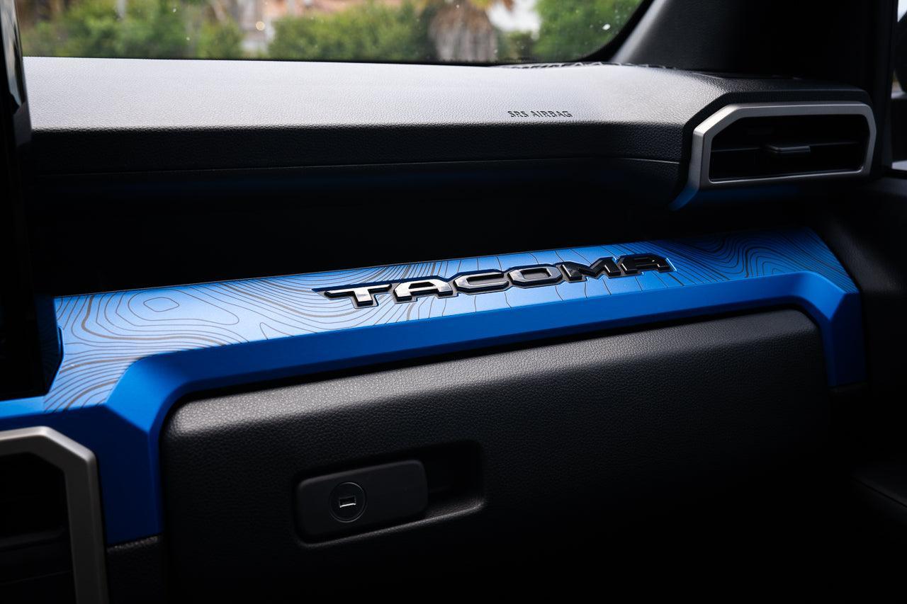 3 Piece Topographic Map Dash Overlays - 2024+ Tacoma - 24TACODASHTOPO-3-  DRIVEN - 1