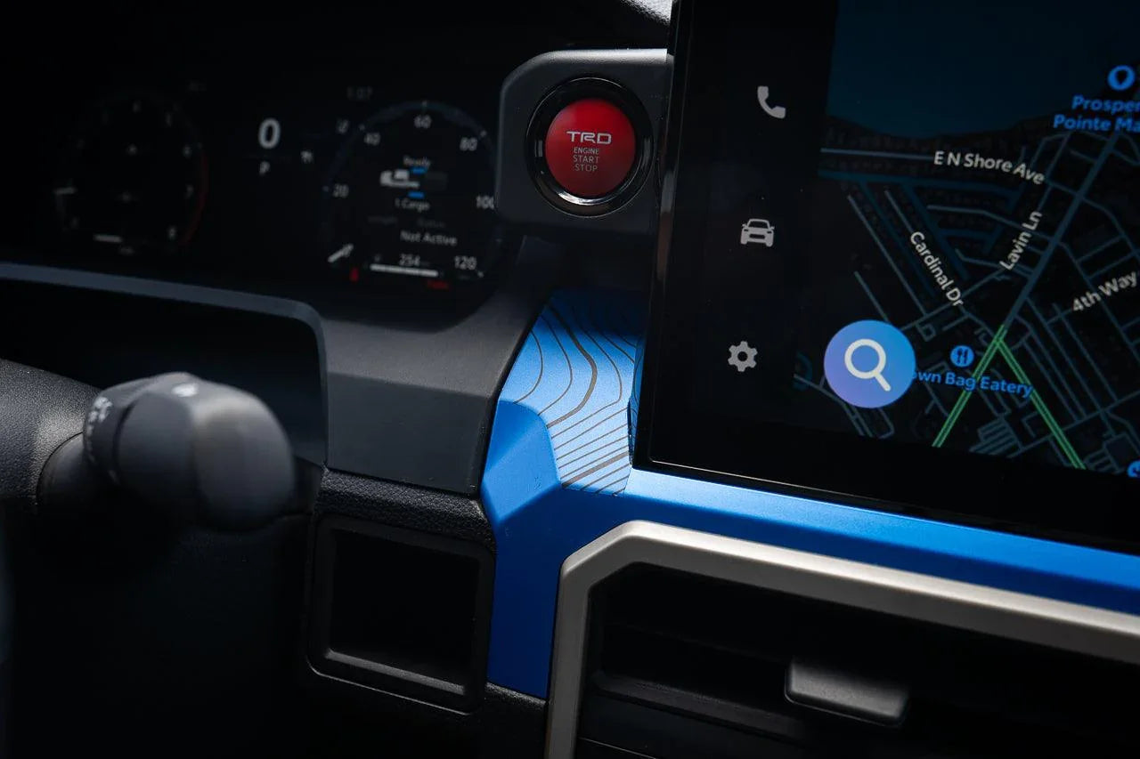 3 Piece Topographic Map Dash Overlays - 2024+ Tacoma - 24TACODASHTOPO-3-  DRIVEN - 5