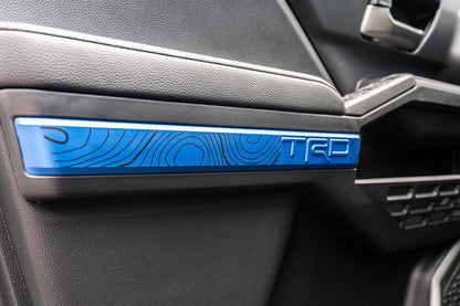 "TRD" Door Topographic Map Overlays - 2024+ Tacoma - 24TACODRTOPO-TRD-  DRIVEN - 4