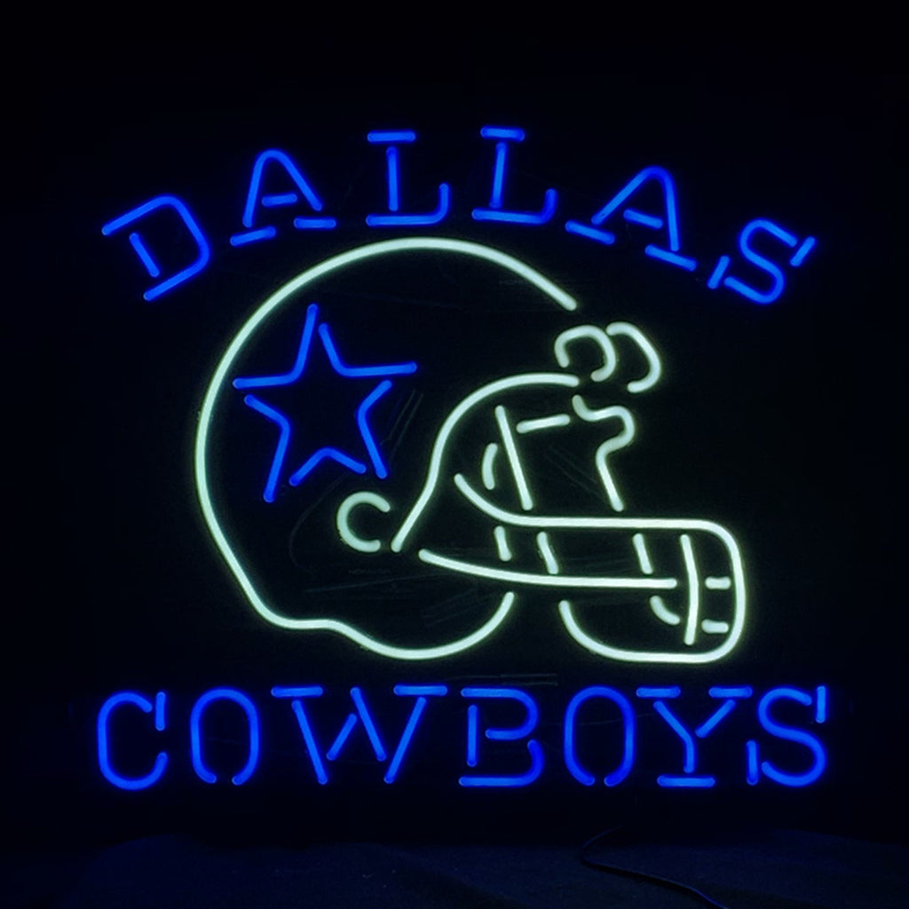 Dallas Cowboys with Helmet Neon Signs Light - ME830-  DRIVEN - 2
